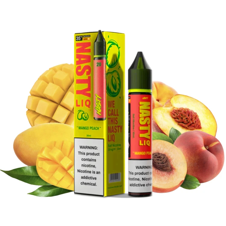 1753211470_9036 سالت نستی بار انبه هلو Nasty LIQ 20 Mango Peach 30ml - Image 1